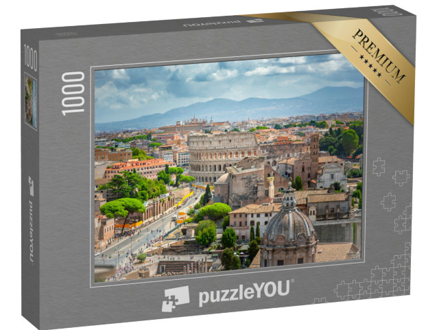Puzzle 1000 pezzi „Vista di Roma dal Palazzo Vittoriano, Roma, Italia“