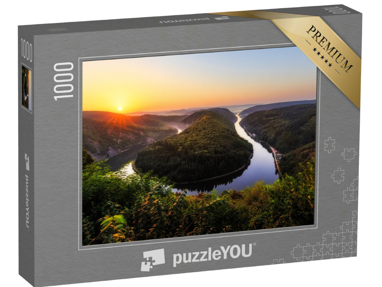 Puzzle 1000 pezzi „Anello pittoresco del Saar, Saarland“
