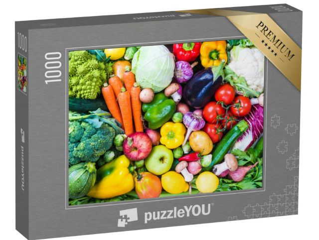 Puzzle 1000 pezzi „Verdure croccanti e frutta fresca“