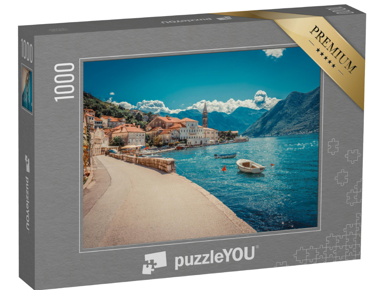 Puzzle 1000 pezzi „La pittoresca baia di Boka Kotor, Montenegro“