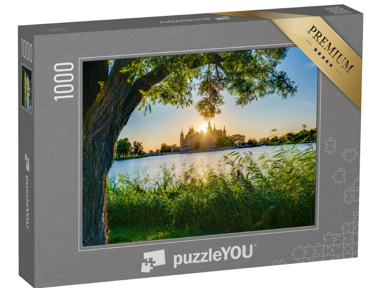 Puzzle 1000 pezzi „Il castello di Schwerin nella capitale del Meclemburgo-Pomerania Anteriore“