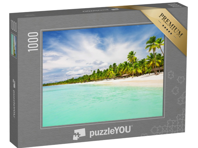 Puzzle 1000 pezzi „Spiaggia di sabbia bianca di Punta Cana, Repubblica Dominicana“