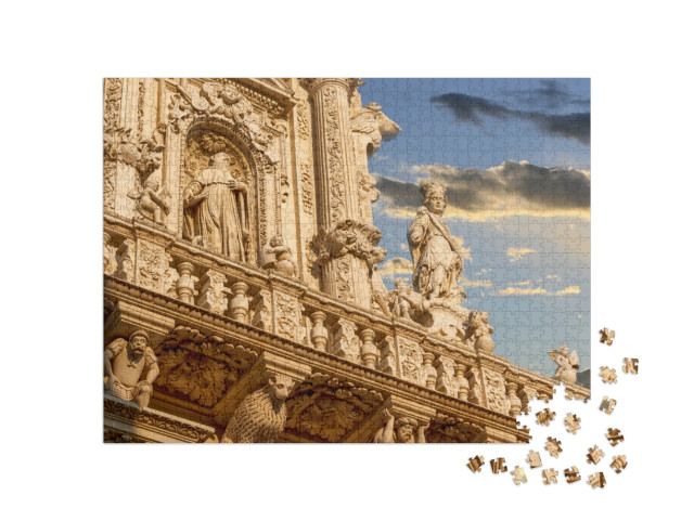 Puzzle 1000 pezzi „La chiesa di Santa Croce è il miglior esempio di barocco Lecce“