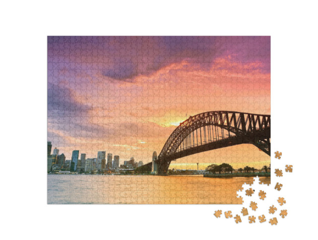 Puzzle 1000 pezzi „Il porto di Sydney visto da Kirribilli a North Sydney“
