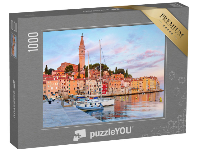 Puzzle 1000 pezzi „La città medievale di Rovigno sull'Adriatico, Croazia“