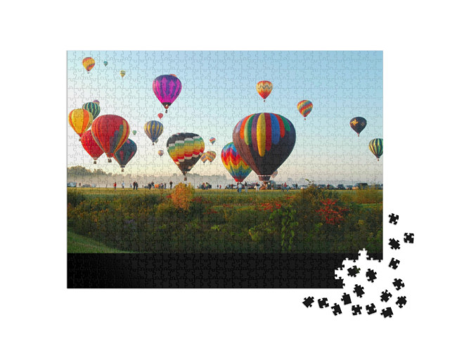 Puzzle 1000 pezzi „Adirondack Balloon Festival, Queensbury, New York“