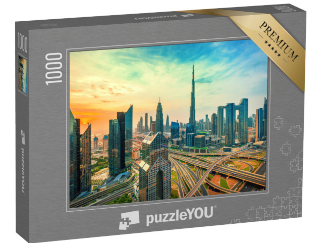 Puzzle 1000 pezzi „Il centro di Dubai con i suoi grattacieli“