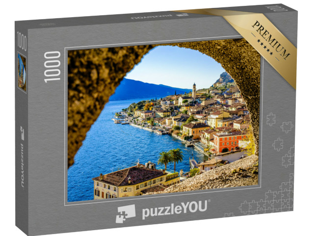 Puzzle 1000 pezzi „Limone sul Garda, sul bellissimo Lago di Garda in Italia“