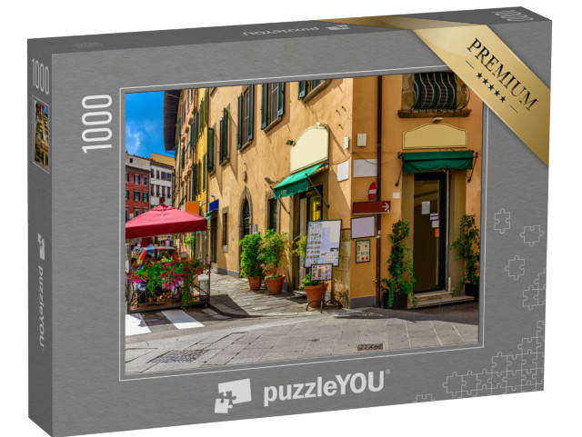 Puzzle 1000 pezzi „Strada stretta e accogliente a Pisa, Toscana. Architettura e monumenti di Pisa“