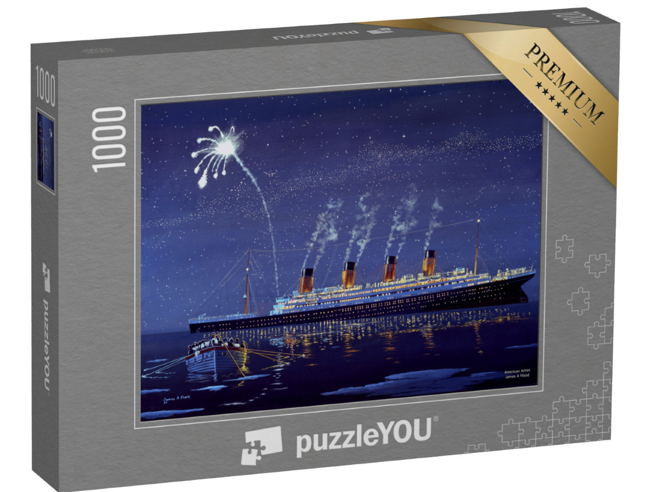 Puzzle 1000 pezzi „Il Titanic che affonda“