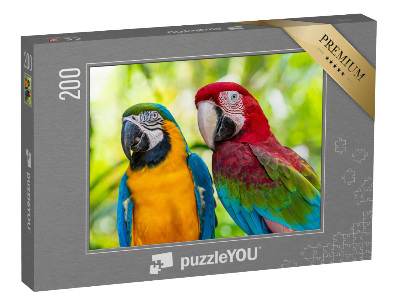 Puzzle 200 pezzi „Pappagallo, Ara“