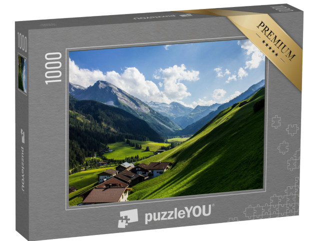 Puzzle 1000 pezzi „Tuxertal con il ghiacciaio di Hintertux“