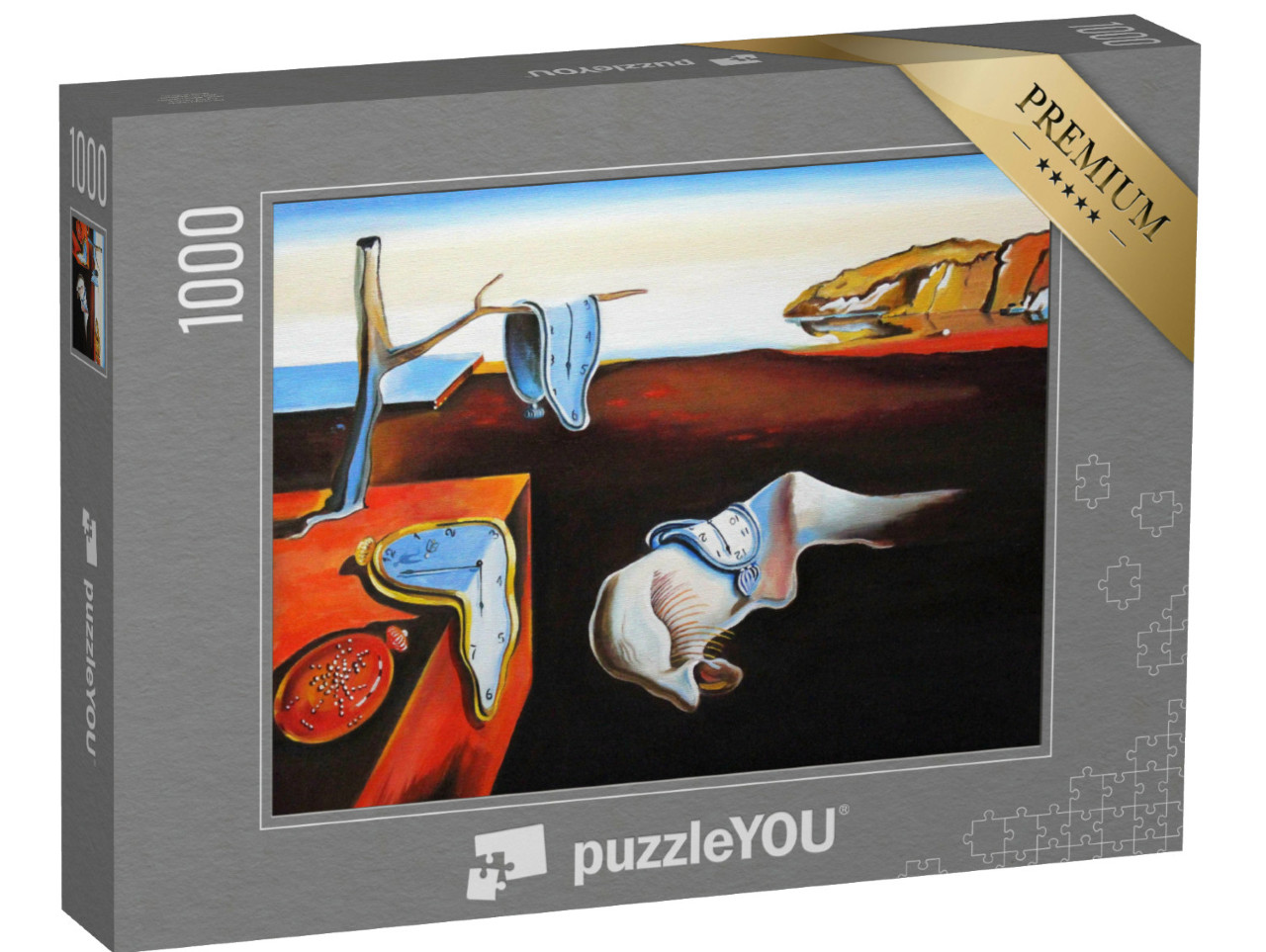 Puzzle 1000 pezzi „Dipinto a olio di Salvador Dalí: Il tempo che passa“