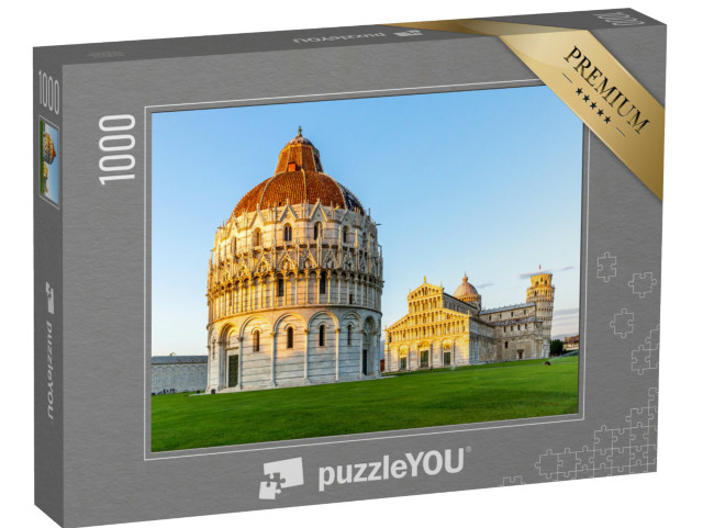 Puzzle 1000 pezzi „Torre pendente Piazza dei Miracoli, Pisa, Italia“