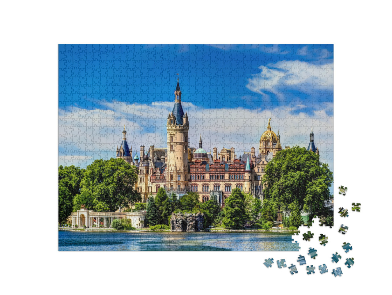 Puzzle 1000 pezzi „Il magnifico castello di Schwerin“