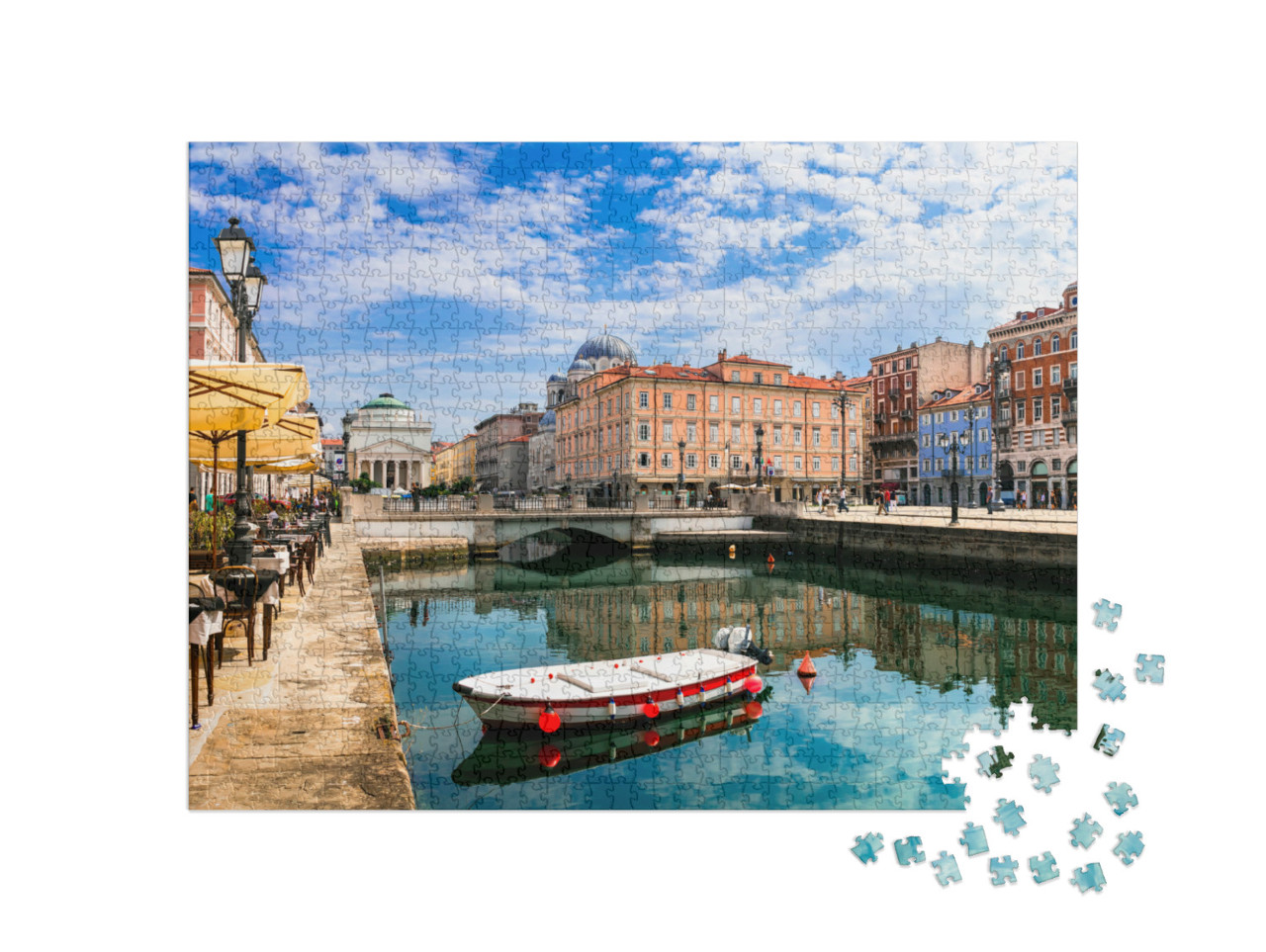 Puzzle 1000 pezzi „Luoghi di interesse e bellezze del Nord Italia - Trieste città elegante“