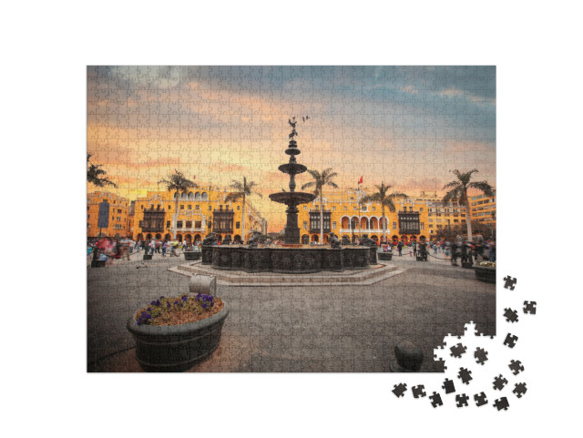 Puzzle 1000 pezzi „Mercato di Lima, Perù“