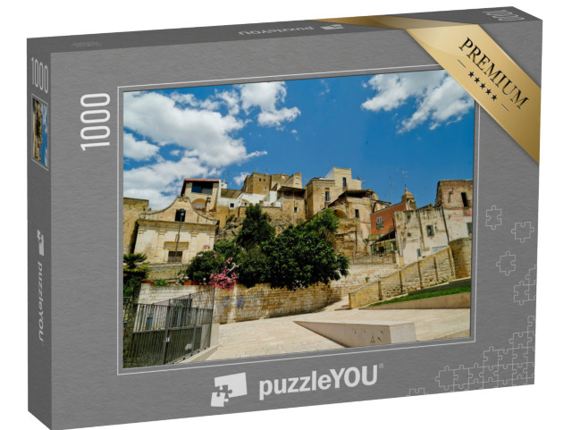 Puzzle 1000 pezzi „i vicoli e la gravina del centro storico di Gravina di Puglia“