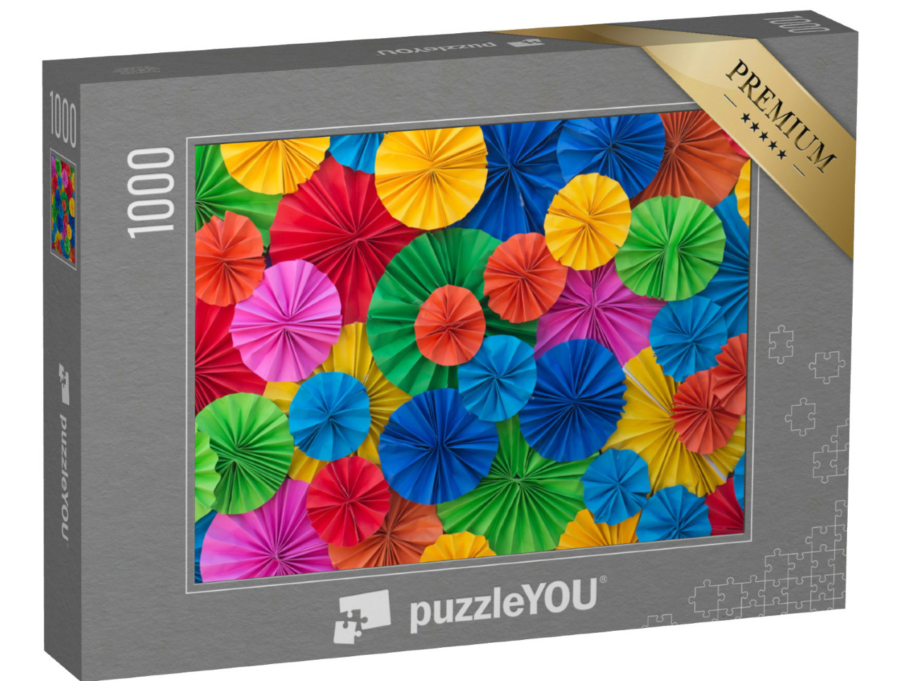 Puzzle 1000 pezzi „Cerchi colorati di origami“