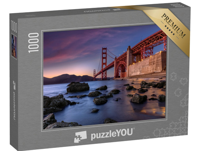 Puzzle 1000 pezzi „Il ponte Golden Gate al tramonto“