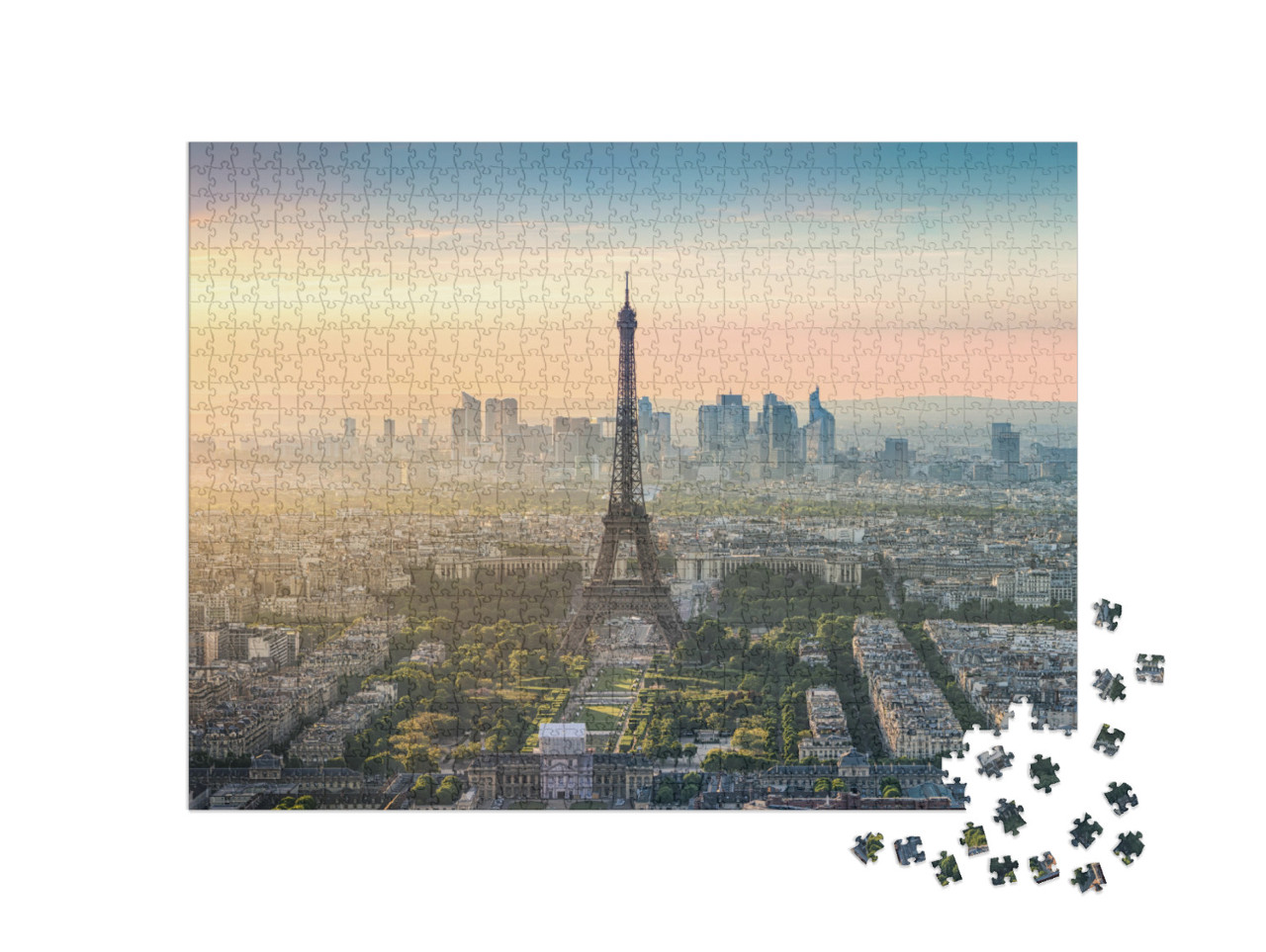 Puzzle 1000 pezzi „Parigi al mattino“