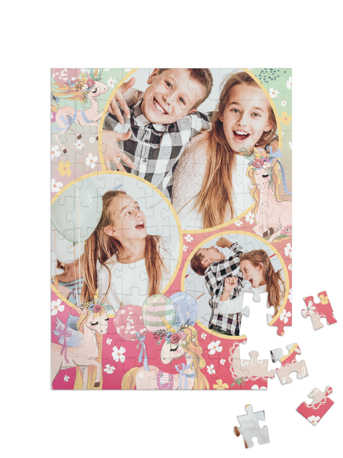 „Magia" collage verticale