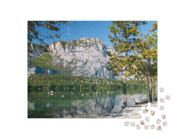 Puzzle 1000 pezzi „Lago di Cavedine bellissimo lago. Italia. Arco“