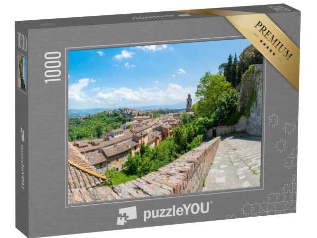 Puzzle 1000 pezzi „Perugia - Lo sguardo verso la parte nord - ovest del centro storico.“