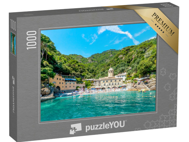 Puzzle 1000 pezzi „abbazia, san fruttuoso, monastero, portofino, Italia“
