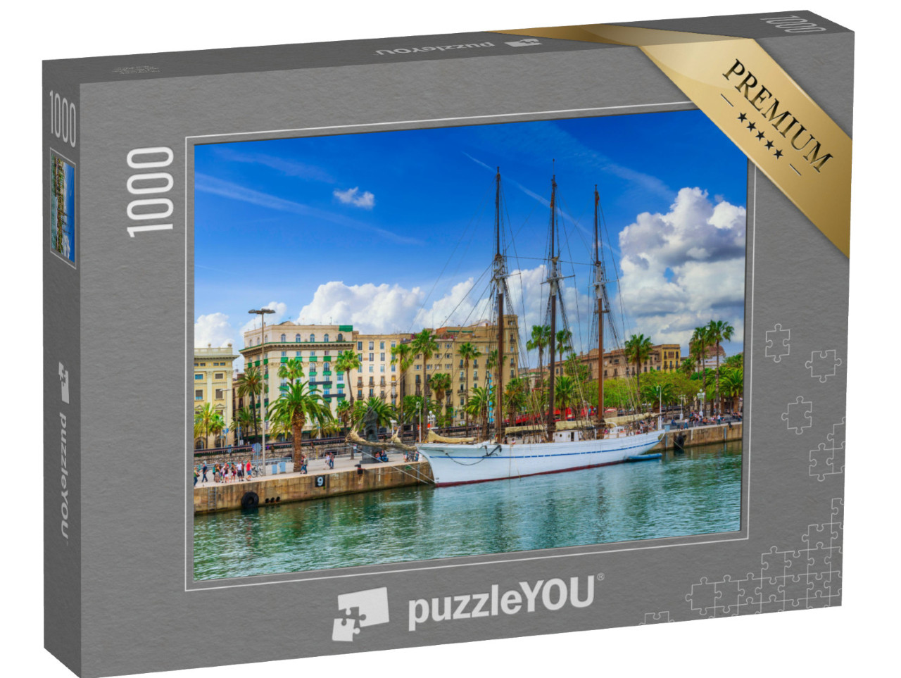 Puzzle 1000 pezzi „Porto di Barcellona, Spagna“