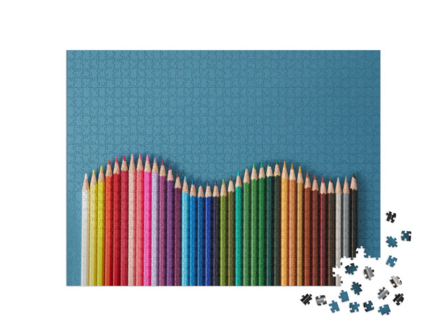 Puzzle 1000 pezzi „Matite colorate“