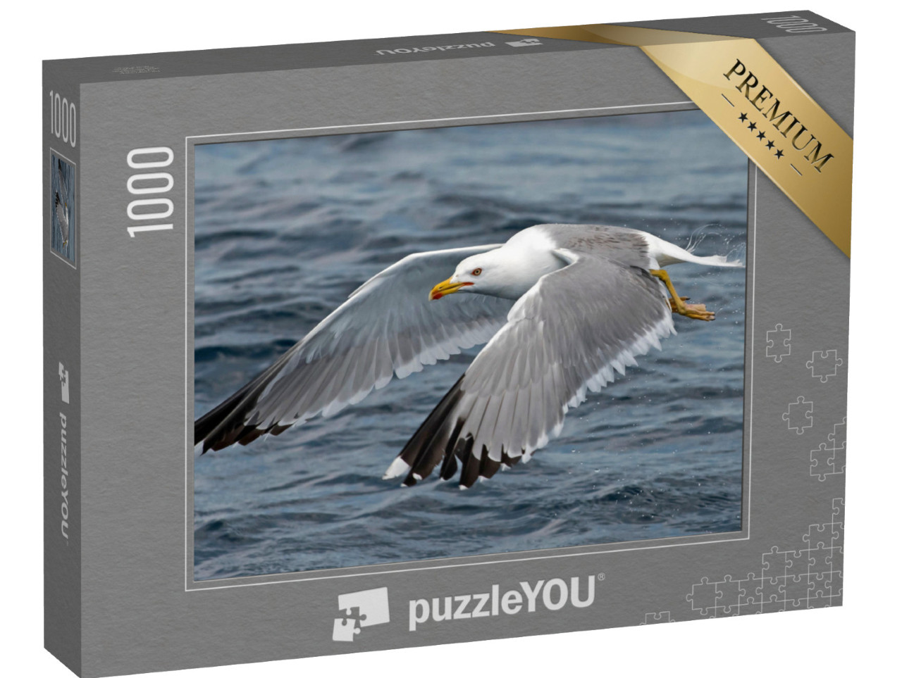 Puzzle 1000 pezzi „Un gabbiano in volo“