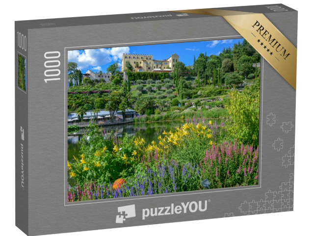 Puzzle 1000 pezzi „Giardino botanico di Castel Trauttmansdorff a Merano, in Alto Adige, Italia“