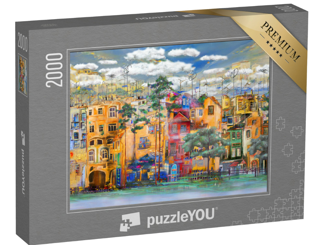 Puzzle 2000 pezzi „Località di villeggiatura in Italia“