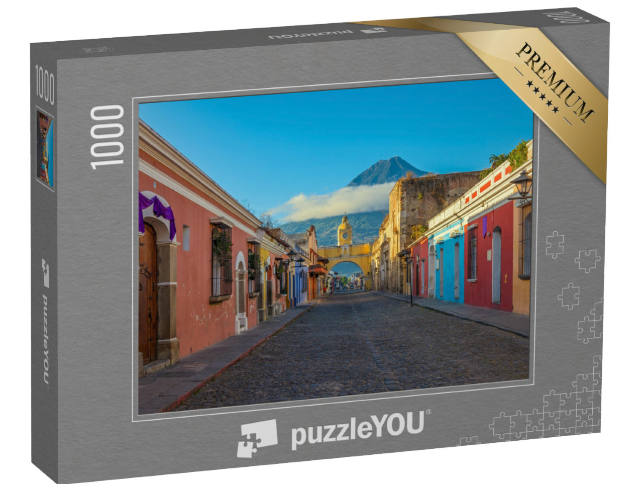 Puzzle 1000 pezzi „Alba su Antigua , Guatemala“