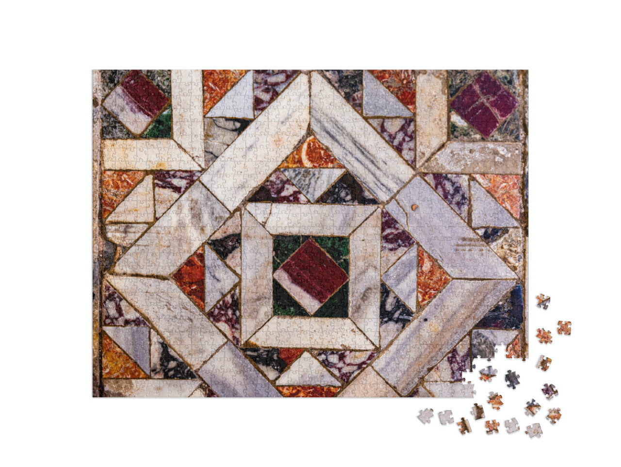 Puzzle 1000 pezzi „Mosaico sul pavimento della basilica di San Marco a Venezia“
