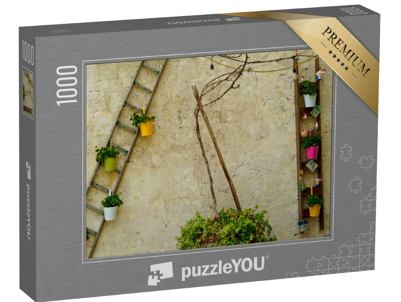 Puzzle 1000 pezzi „Il complesso rupestre di Matera con i due rioni storici del Sasso Barisano e del Sasso Caveoso“