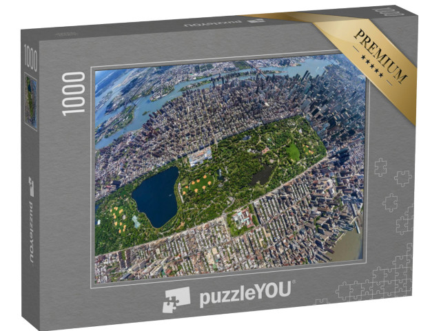 Puzzle 1000 pezzi „Central Park Manhattan dall'alto - Little Planet Effect“