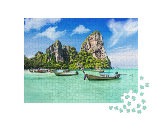 Puzzle 1000 pezzi „Un sogno estivo: una bella spiaggia in Thailandia“
