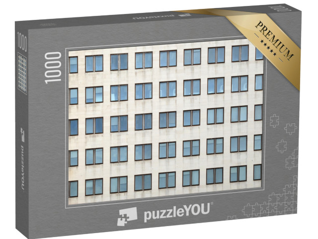 Puzzle 1000 pezzi „Disposizione delle finestre in un edificio per uffici“