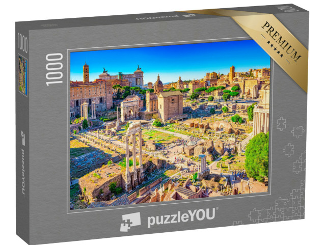 Puzzle 1000 pezzi „Foro Romano. Una Roma antica, bella, incredibile, dove ogni luogo è pieno di storia.“