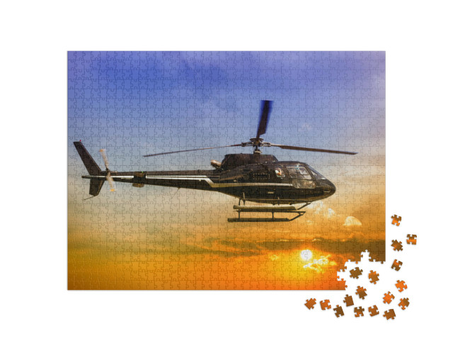 Puzzle 1000 pezzi „Elicottero per visite turistiche“