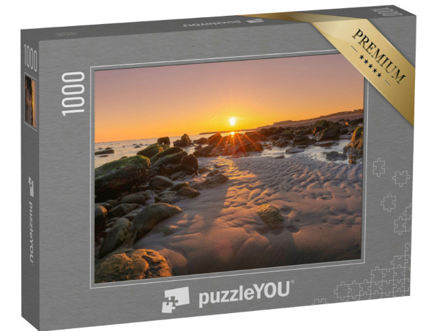 Puzzle 1000 pezzi „Mattinata tranquilla sulla spiaggia di Helgoland“