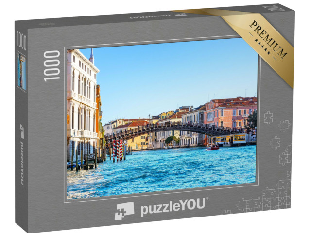 Puzzle 1000 pezzi „Veduta del Canal Grande e del Ponte dell'Accademia a Venezia, Italia“