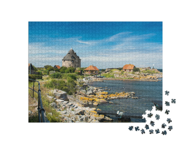 Puzzle 1000 pezzi „Christianso: pittoresca isola danese vicino a Bornholm, nel Mar Baltico“
