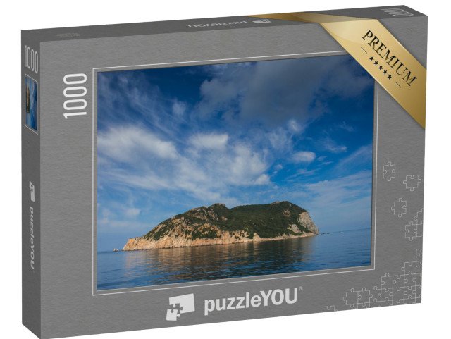 Puzzle 1000 pezzi „Zannone è un'isola del Mar Tirreno, al largo della costa occidentale dell'Italia.“