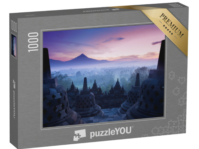Puzzle 1000 pezzi „Tempio di Borobudur, Yogyakarta, Giava, Indonesia“