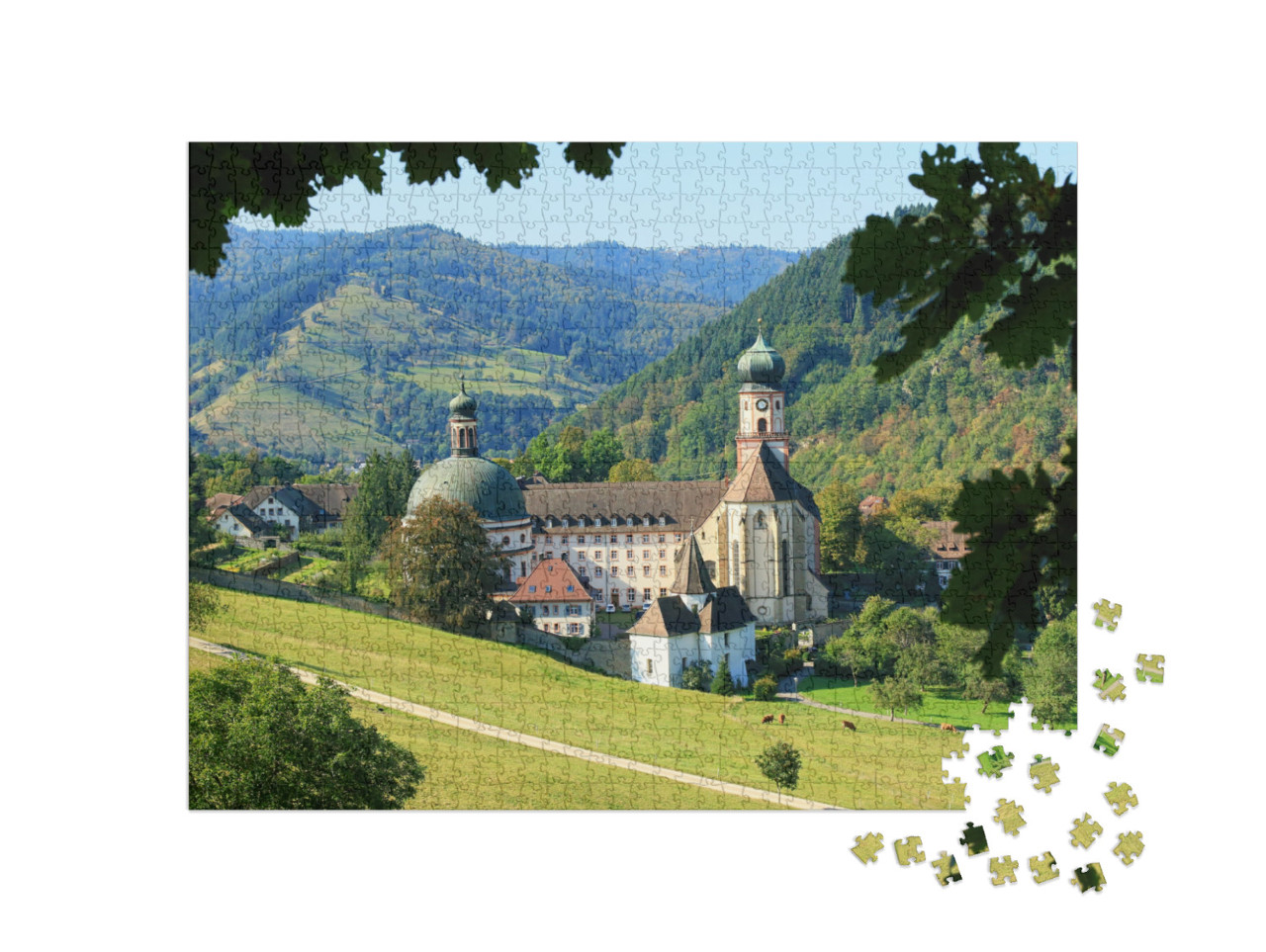 Puzzle 1000 pezzi „Foresta Nera in Germania: un paesaggio meraviglioso“