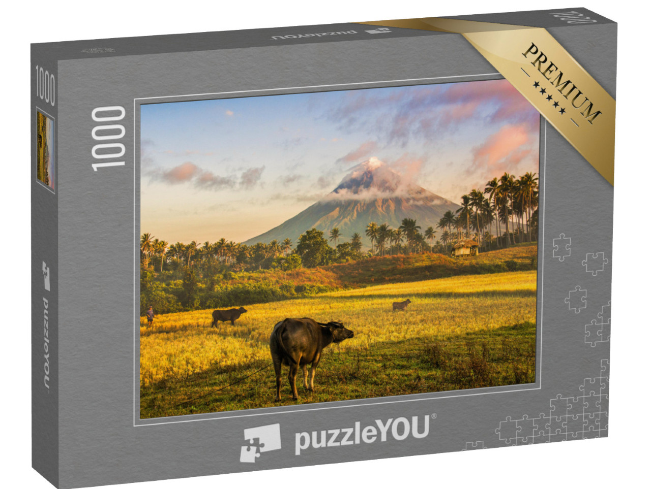 Puzzle 1000 pezzi „Vulcano Mayon, Filippine“