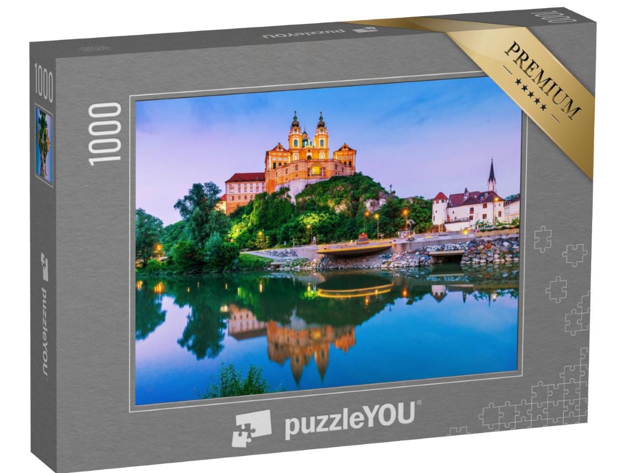 Puzzle 1000 pezzi „Abbazia benedettina di Melk nella Wachau, Austria“